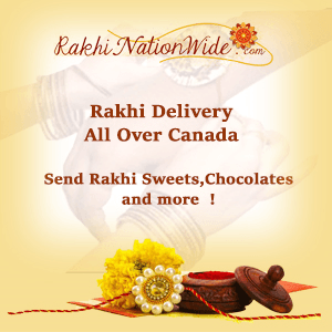Send Only Rakhi to Canada - Hassle-Free Delivery at Rakhinationwide.com!