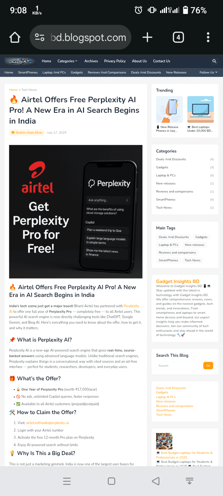 Airtel Offers Free Perplexity AI Pro A New Era in AI Search