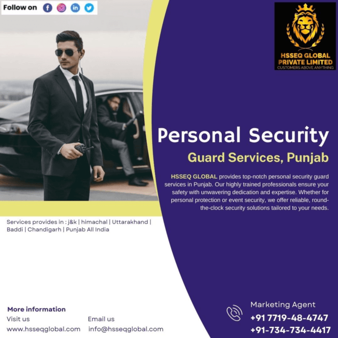 Customized Personal Security Solutions in Punjab
