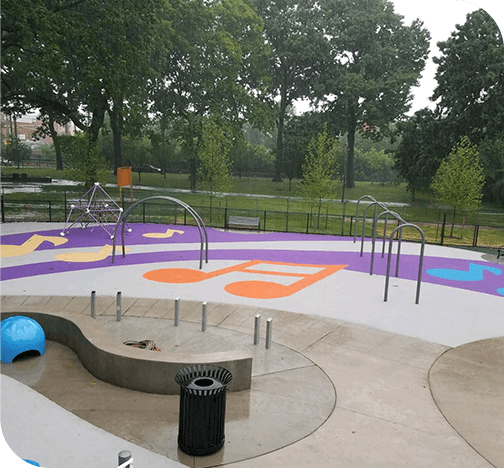 Playground rubber surfacing​