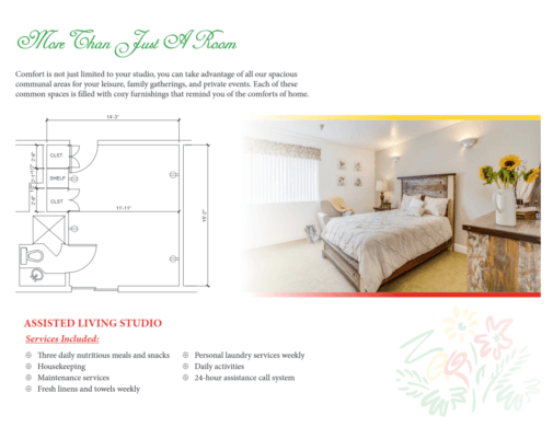 Explore the Sungarden Terrace Assisted Living & Memory Care Floor Plans
