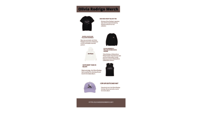 Olivia Rodrigo's merch blends nostalgia with contemporary style.