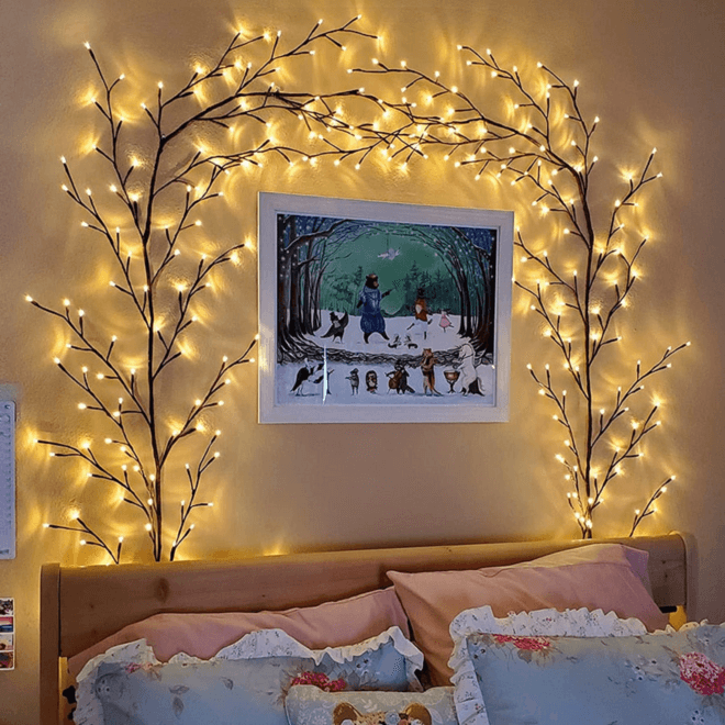 Willow Vine Light Decor for Home Living Room