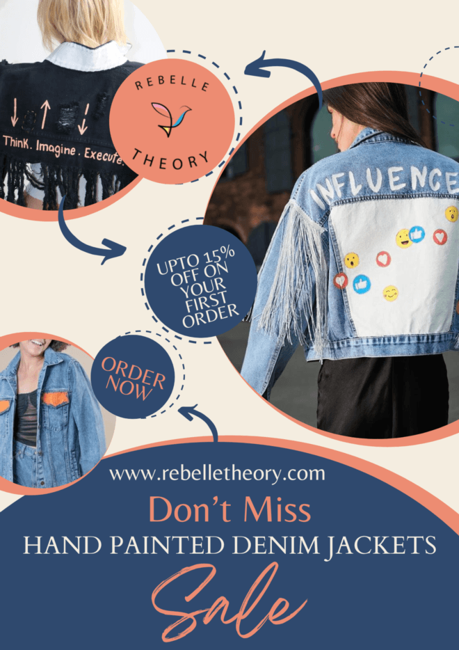 Unveiling Artistry: The Allure of Rebelle Theory's Hand-Painted Denim Jackets