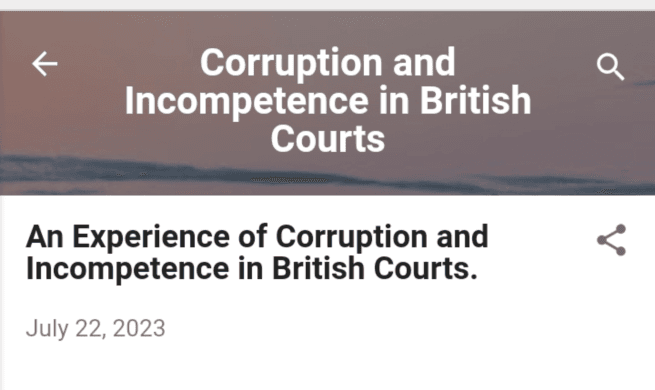 Corruption and Incompetence in British Courts