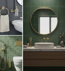 Gold Bathroom Mirror Is Perfect Touch for Luxury Bathroom