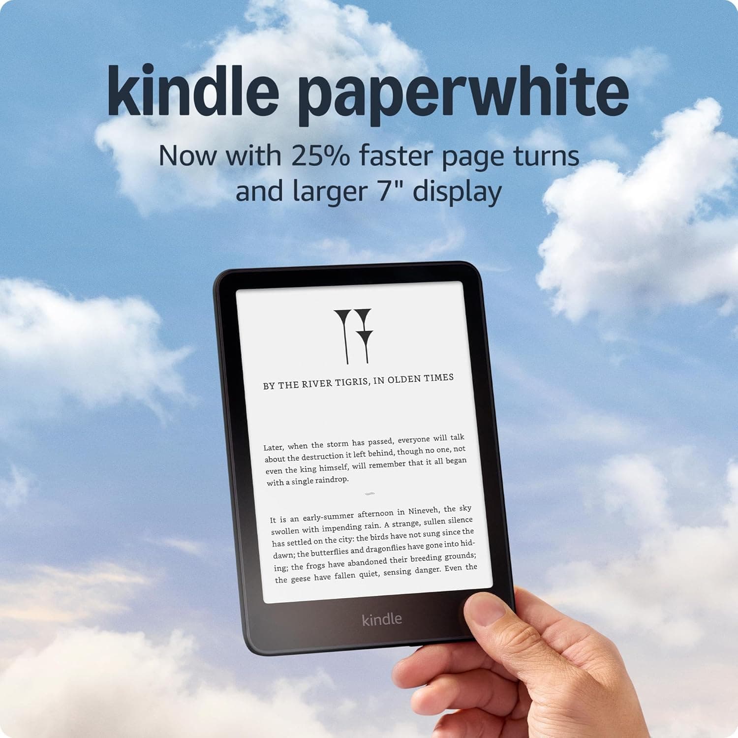 Amazon Kindle Paperwhite 16 GB fastest Kindle ever, with 7"