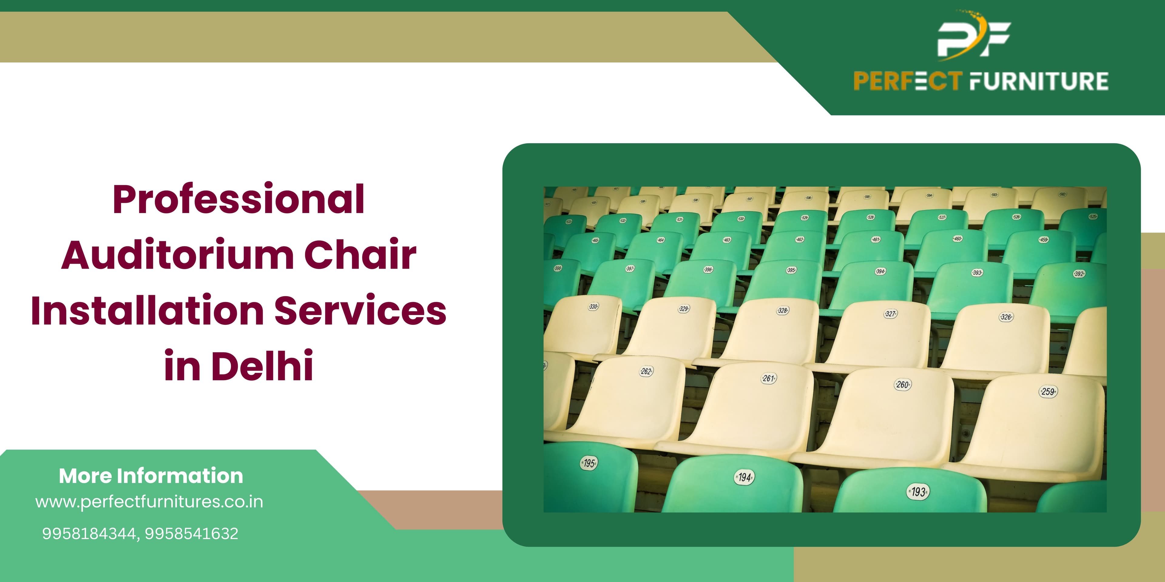 Expert Auditorium Chair Installation Services in Delhi