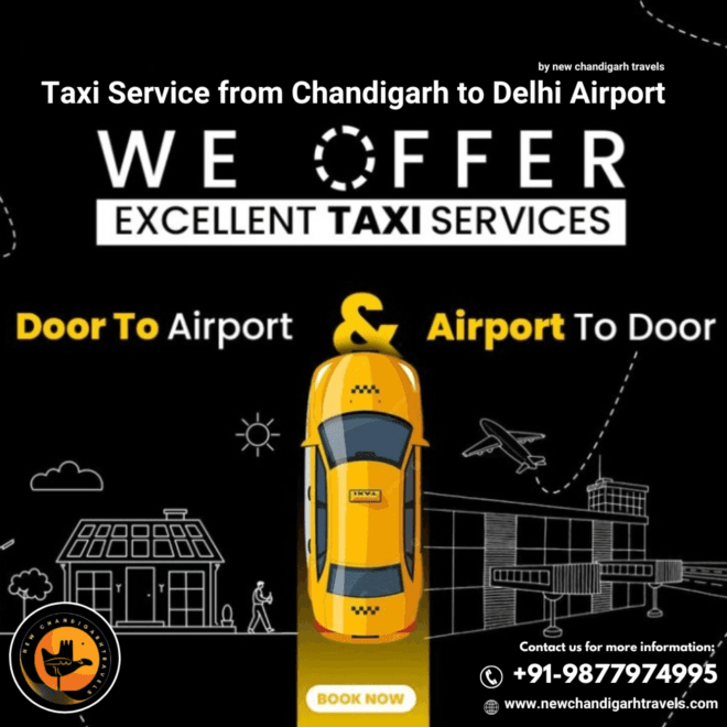      Affordable Chandigarh to Delhi Airport Taxi Service with New Chandigarh Travels
