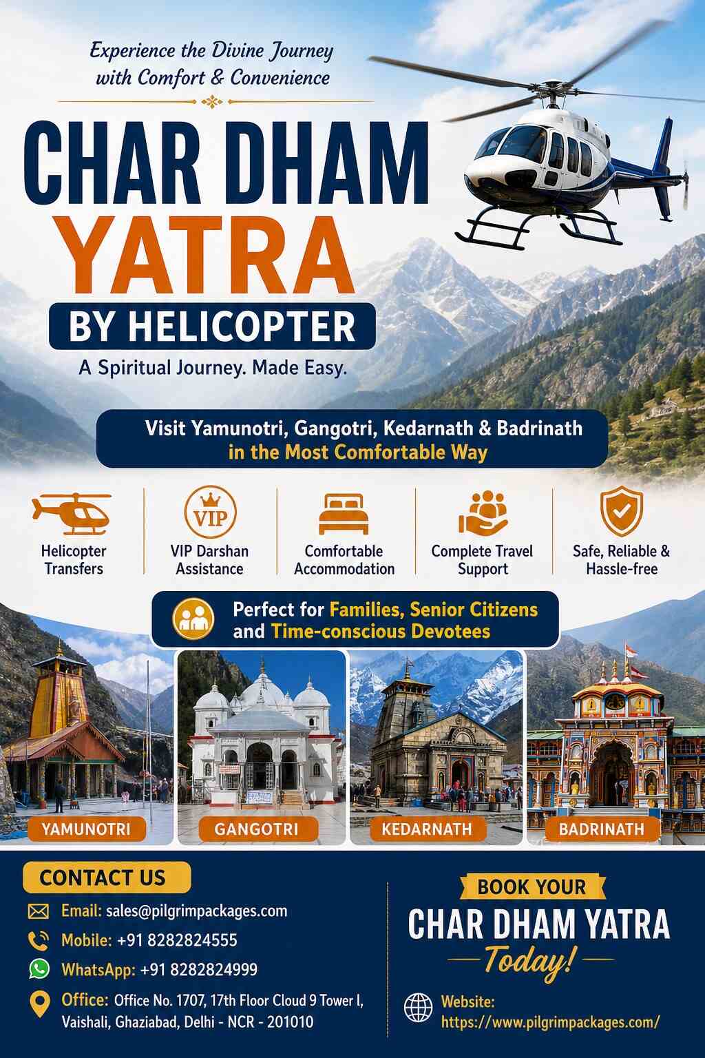 Char Dham Yatra by Helicopter Most Comfortable Journey