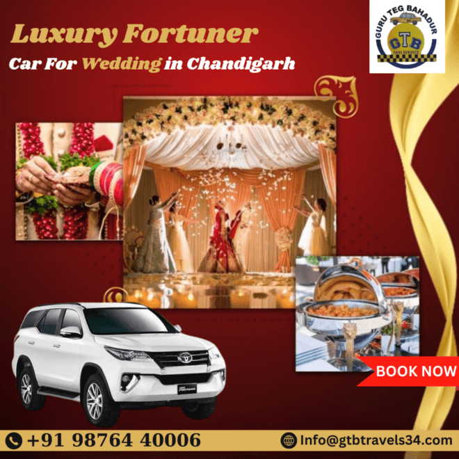 Luxury Fortuner Cars Available for Your Chandigarh Wedding Day
