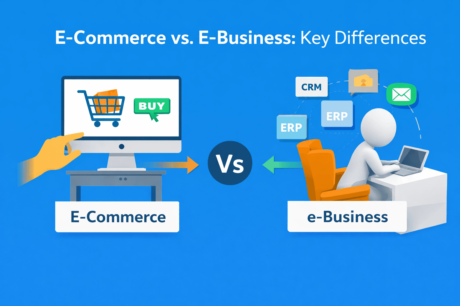 Difference Between E-Commerce and E-Business