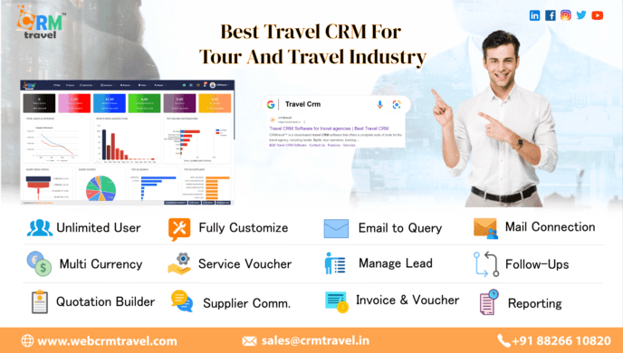 Best Travel CRM Software for Travel Agencies, Agents.