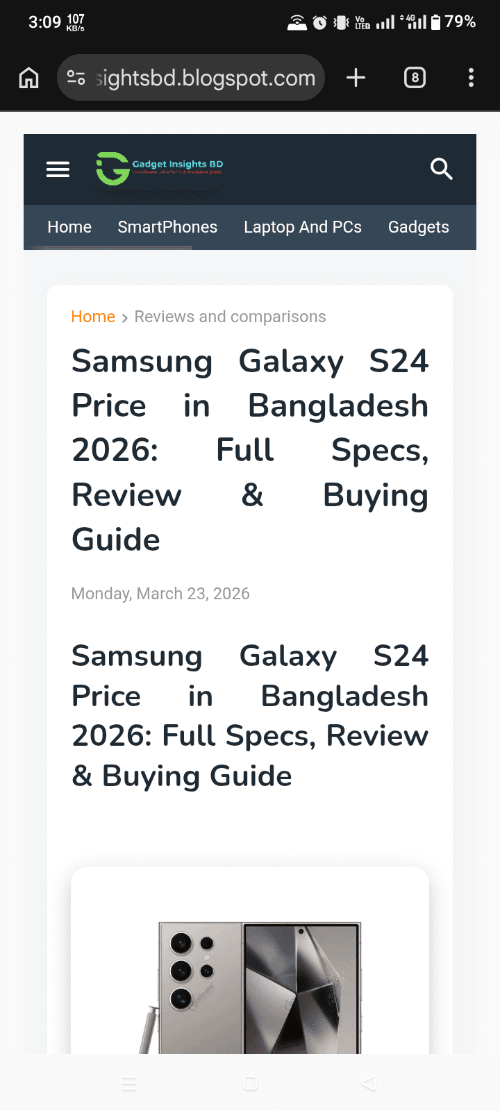 Samsung Galaxy S24 Price in Bangladesh 2026