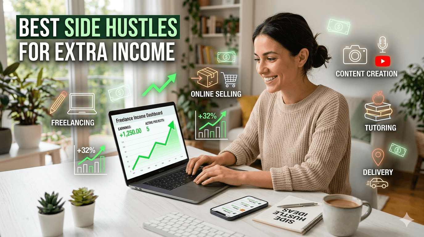 Best Side Hustles to Make Money From Home in 2026 Guide