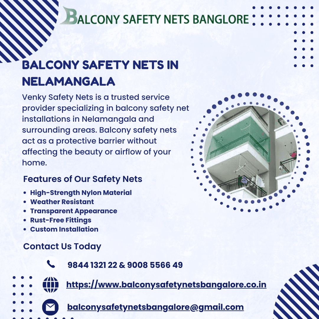 Balcony Safety Nets in Nelamangala – Venky Safety Nets