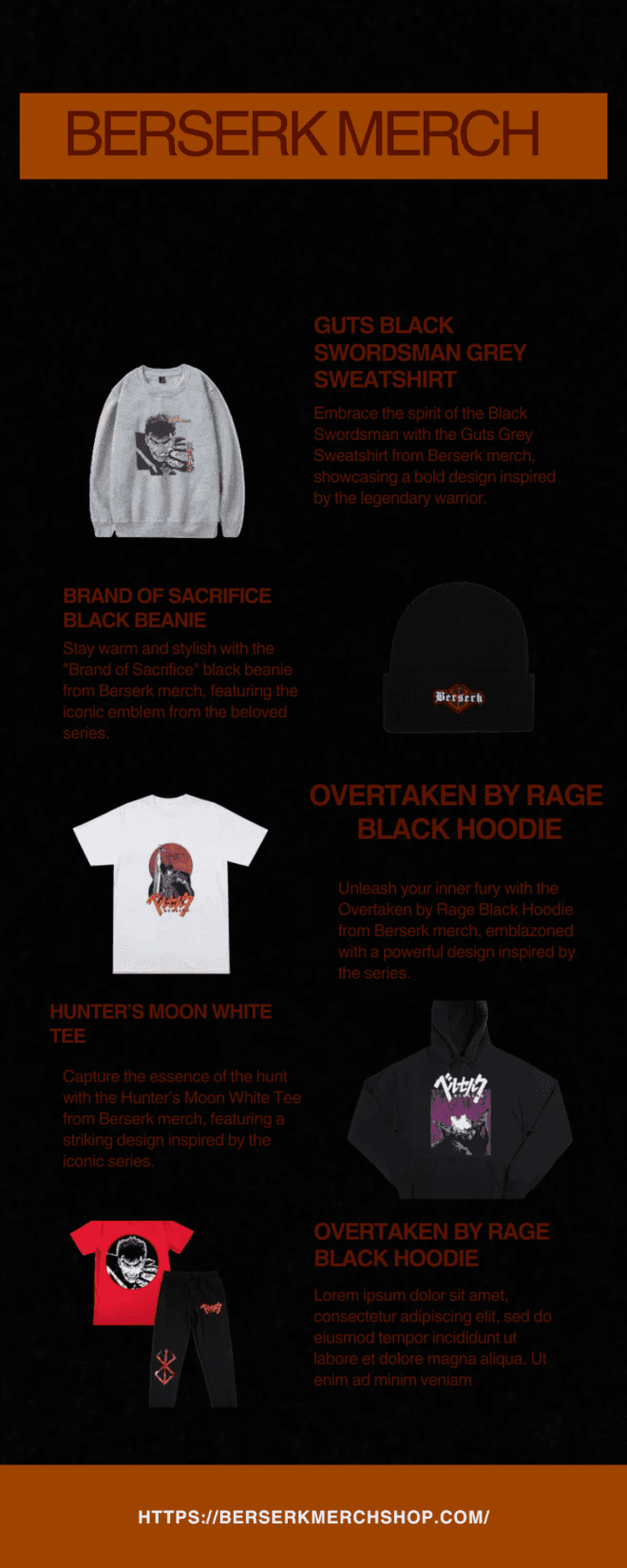 Explore Berserk Merch: Graphic Tees, Hoodies, and Jackets Inspired by Kentaro Miura's Epic Manga