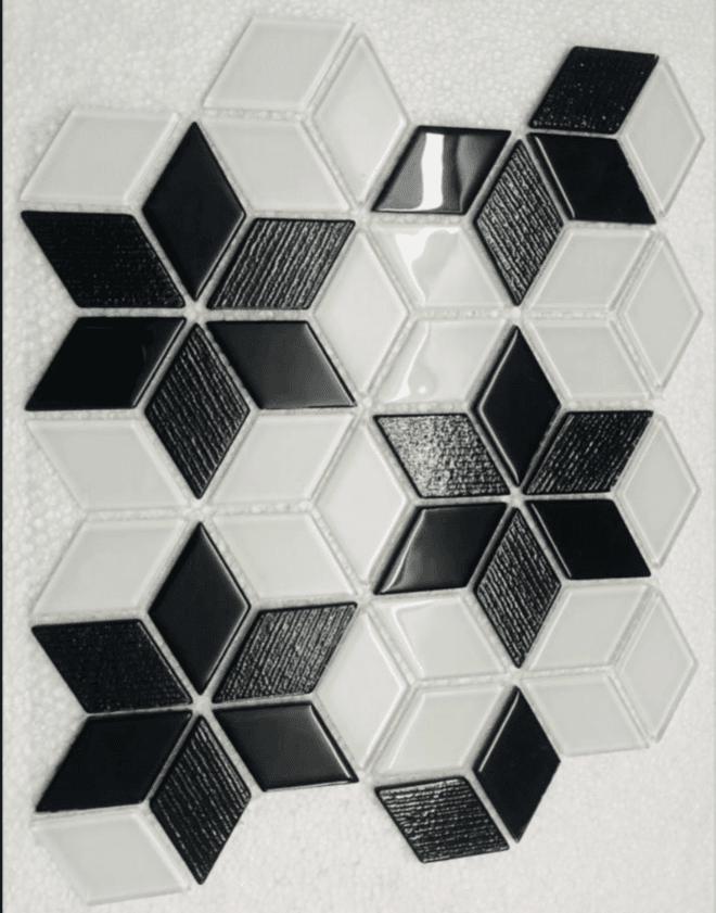 The Fusion Chronicles: Mosaic Tiles Meet Wood Walls