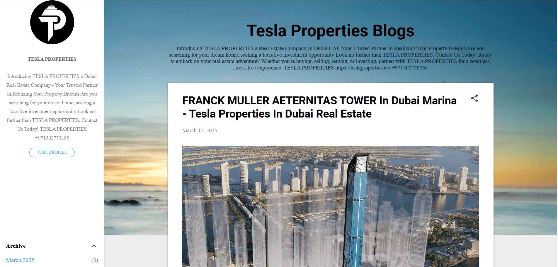 Tesla Properties Blogs | Dubai Real Estate Company