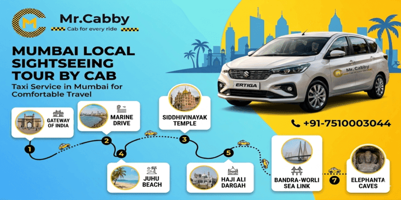 Mumbai Local Sightseeing Tour by Cab