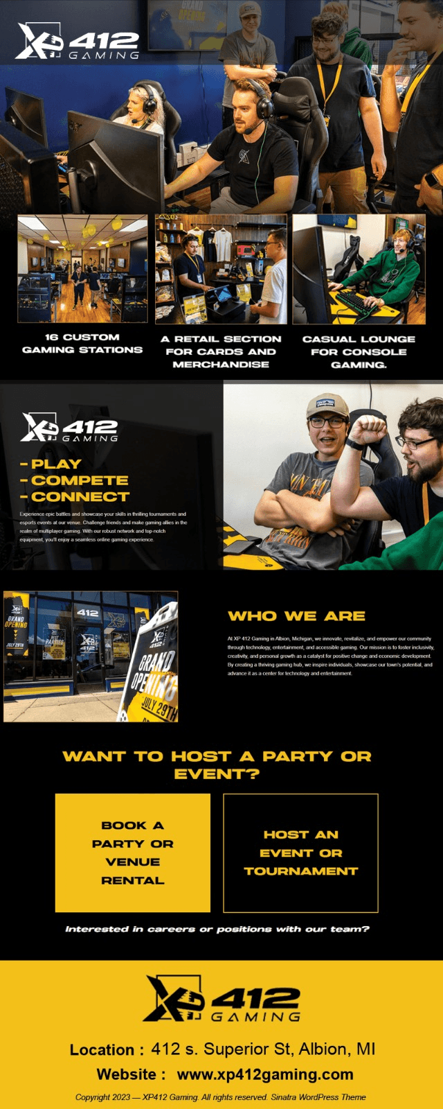 "XP 412 Gaming: Albion's Innovation Hub for Inclusive Gaming and Growth"