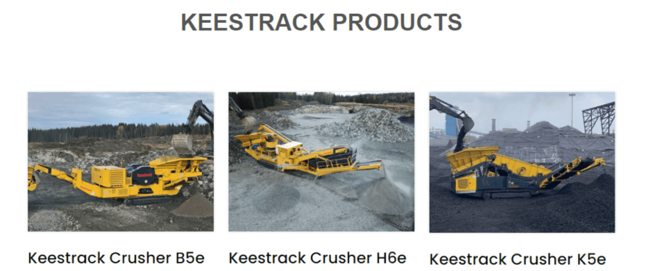 Efficient Performance: Keestrack Crusher B5e & Keestrack Crusher H6e for High-Quality Crushing Solut
