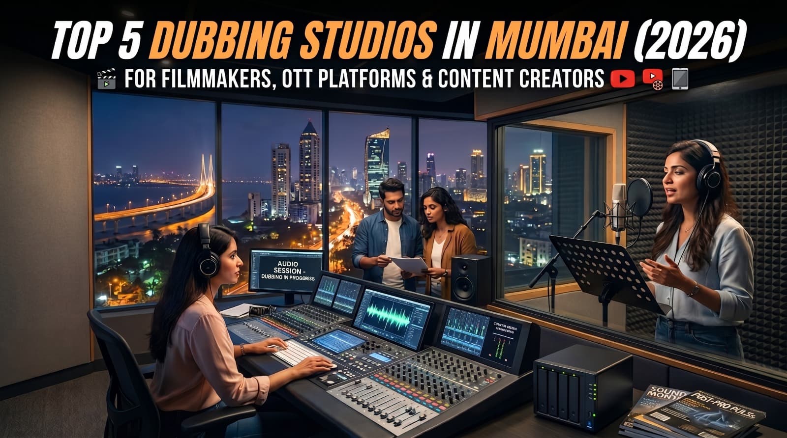 Top 5 Dubbing Studios in Mumbai