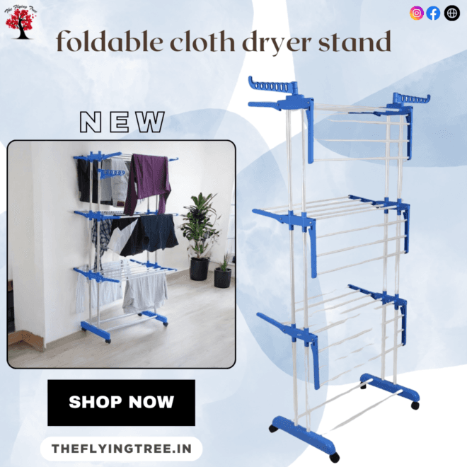 foldable cloth dryer stand