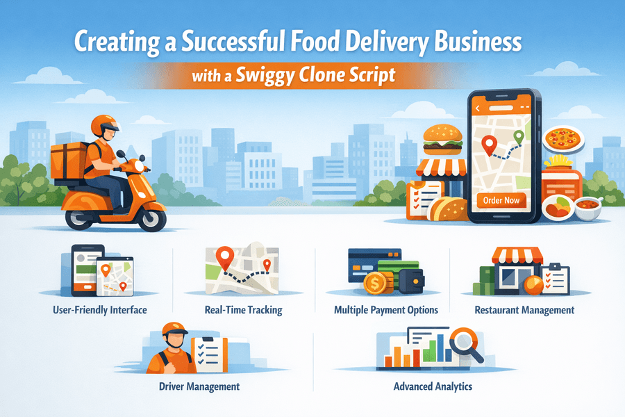 Food Delivery Business with a Swiggy Clone Script