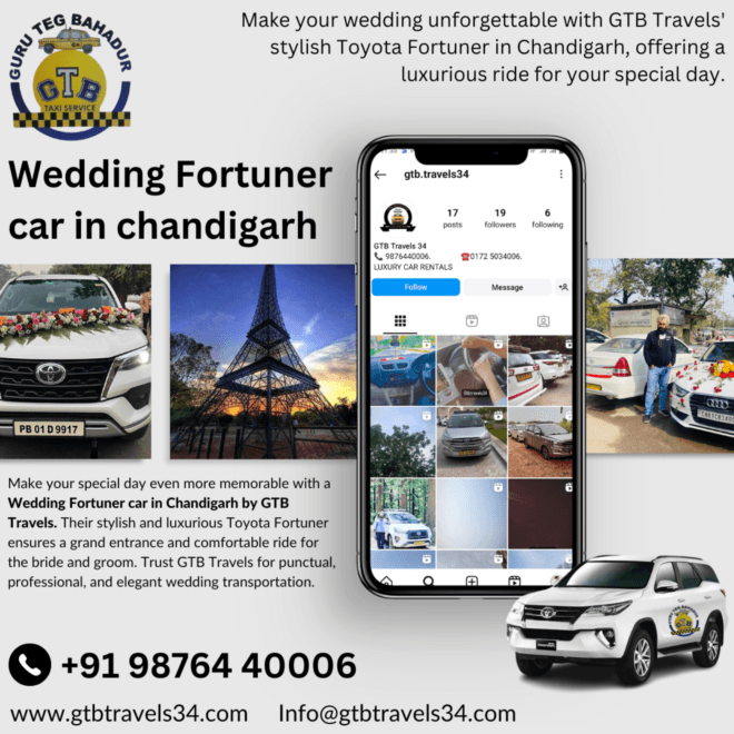 Your Dream Wedding Starts with a Fortuner Rental in Chandigarh
