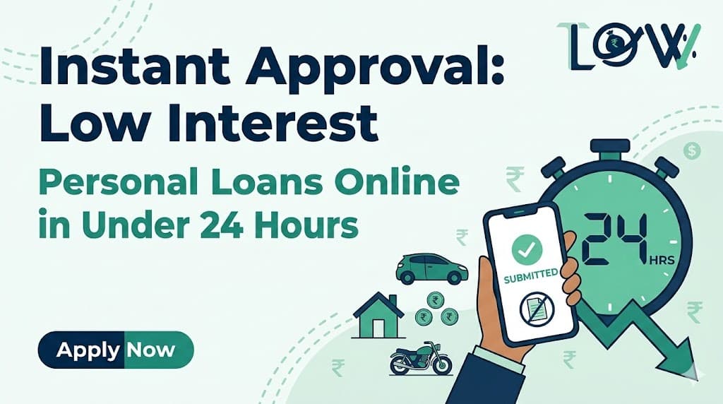 Get a Low Interest Personal Loan Online in Under 24 Hours