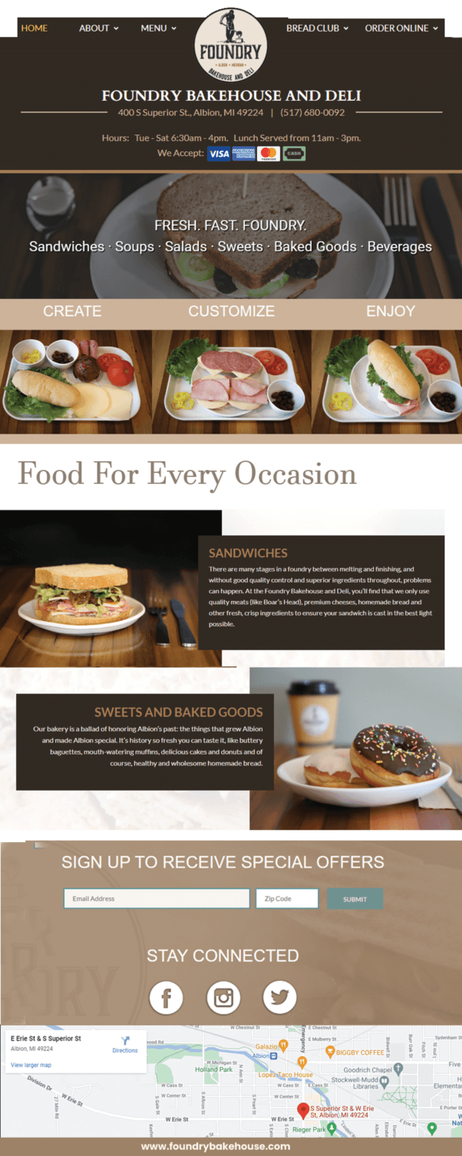 The Top Breakfasts by Foundry Bake House in Albion
