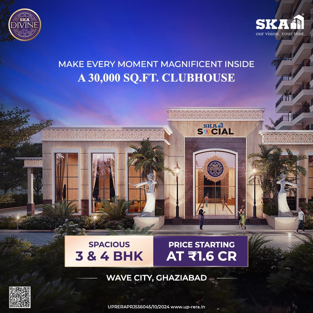 SKA Divine 3 & 4 BHK Flats in NH-24 Ghaziabad 