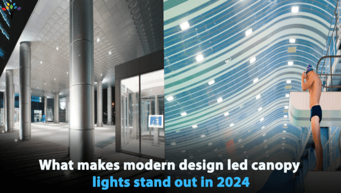 What makes modern design led canopy lights stand out in 2024