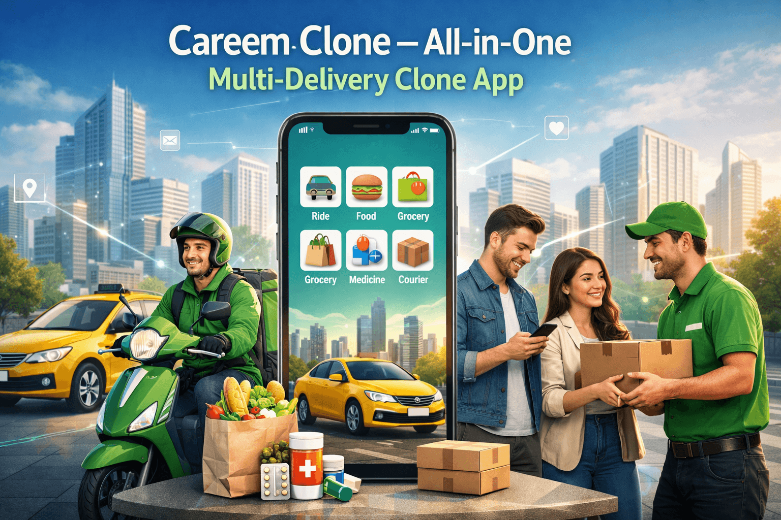 Careem Clone – All-in-One Multi-Delivery Clone App