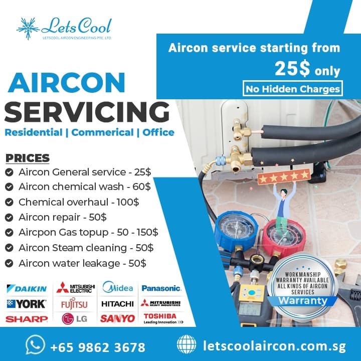 What is the cost of aircon servicing in Singapore?