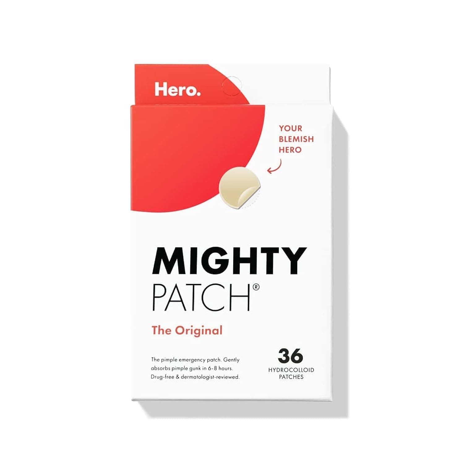 Mighty Patch Hydrocolloid Acne Pimple Patches for Face,