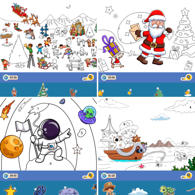 Sticker Puzzle - Coloring Book