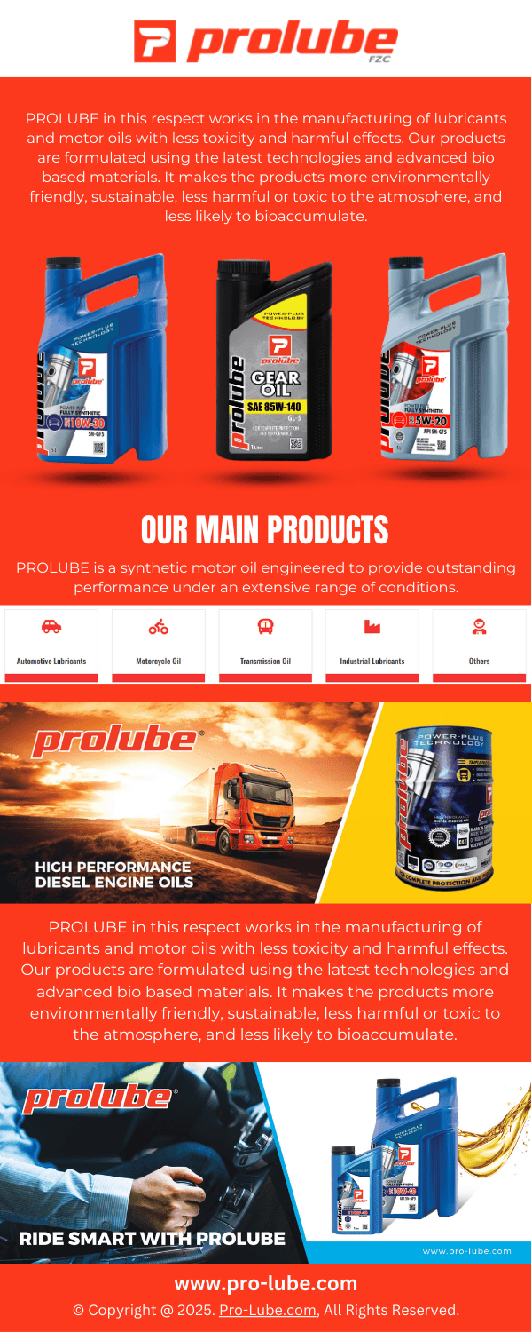 Reliable Lubricants for Every Vehicle Type
