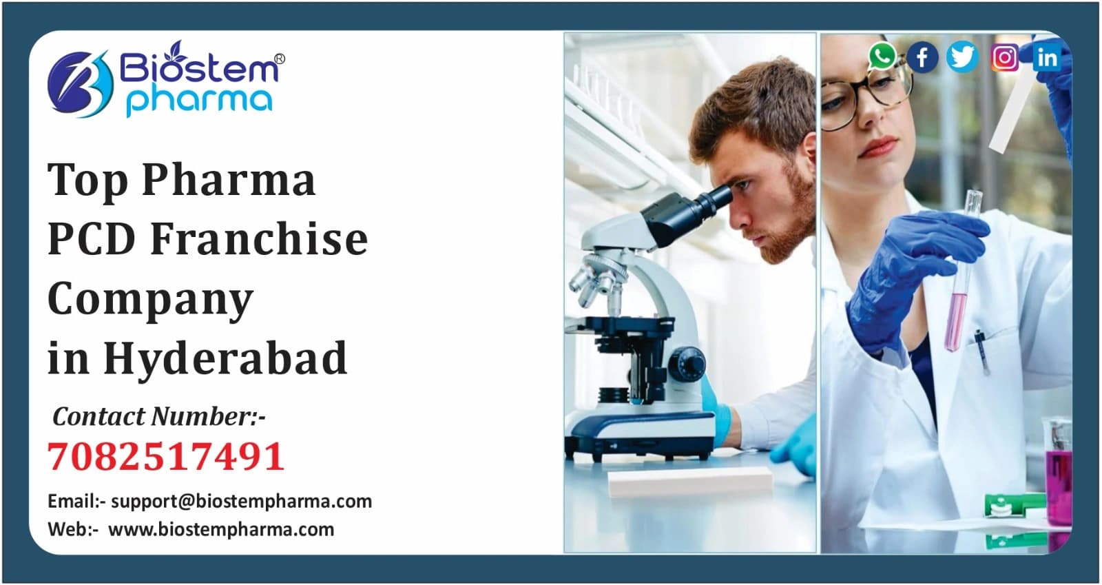 Top Pharma PCD Franchise Company in Hyderabad